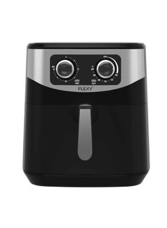 Buy 7.5L Stainless Steel Air Fryer With 1800W Adjustable Temperature And Rapid Air Technology For Healthy 80% Low Fat Cooking in UAE