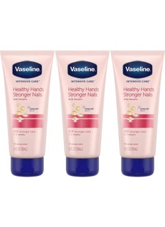 Buy Vaseline Intensive Care Healthy Hands Stronger Nail Lotion with Keratin and Vitamin E Moisturizes Cuticles and Cuticles, Unscented Lotion, 3.4 fl oz (Pack of 3) in Saudi Arabia