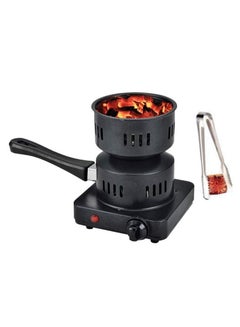 Buy Electric Charcoal Starter Burner | Hotplate with Steel Tong - Charcoal Starter for Bbq, Fire Starter, Coal Burner in UAE
