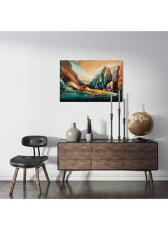 Buy Rock Mountain Southwestern Landscape Printed canvas wall art 120x80 in Egypt