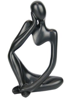 Buy Innolites Resin Statue Thinker Style Decoration Abstract Sculptures Collectible Figurines (Black Left) in Egypt