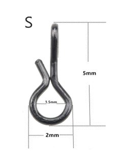 اشتري 50 Pieces Of Stainless Steel Fly Fishing Quick Change Hook Connector Pin Fish Tackle 20 x 10 20cm في السعودية