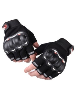 Buy Half Finger Motorcycle Protective Anti-Slip Racing Gloves Touch Screen for BMX ATV MTB Riding Motorcycle Racing Cycling Road Racing Bicycle Climbing Cross Country Hiking Outdoor Sports in Saudi Arabia