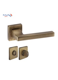 Buy Rosette Dognlar Turkish Radya Bathroom Door Handle Set – Matt Black in Egypt