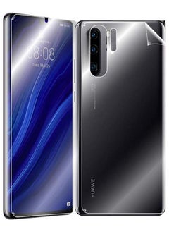 Buy 2 in 1 Nano Shape Memory Full Body Film Protection Screen Protector For Huawei P30 Pro - Clear in Saudi Arabia