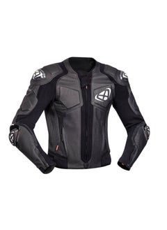 اشتري Ixon Vendetta Evo Motorcycle Leather Jacket Black White في الامارات