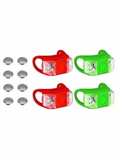 اشتري Bicycle Warning Lights, 4 Pieces Boat Bow Lights LED Boat Navigation Lights Boat Kayak Pontoon Hovercraft Yacht Motorboat Bike Hunting Night Running Fishing (Red, Green) في السعودية