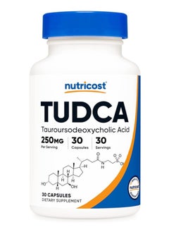 اشتري Nutricost Tudca Capsules, Liver Health & Detox Support, Non-GMO & Gluten-Free 250mg, 30 Capsules في الامارات