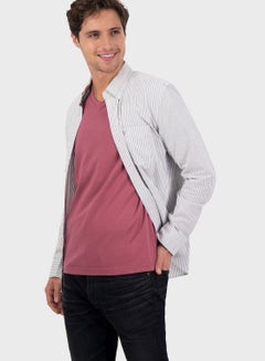 Buy Striped Slim Fit Shirt in UAE