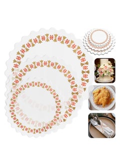 Buy 300 Pieces Paper Doilies, 3 Sizes Round Paper Doily Lace, Disposable Lace Paper Doilies, Baking paper, for Buffet Cake Fried Food Party Wedding Tableware Decoration in UAE