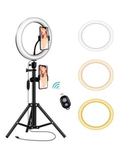 Buy Selfie Ring Light with Tripod Stand and 360° Phone Holder in UAE