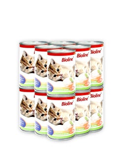 اشتري Canned Chicken And Vegetable Cat Food - 375G (Pack Of 12) في الامارات