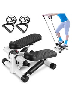 Buy Mini Fitness Twist Stepper Electronic Display Home Exercise Equipment with Resistance Bands Portable Fitness Tools in Saudi Arabia