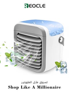 Buy Portable Air Conditioner Fan Rechargeable Personal Air Cooler Mini Air Conditioner Fan Quiet Desk Cooling Fan for Home & Bedroom & Travel & Office & Outdoor & Indoor in UAE