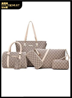Buy 6 Pieces - Stylish Mom Bag With Large Capacity For Baby Diapers And Diaper Bags in Saudi Arabia