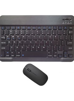 Buy Rechargeable Bluetooth Keyboard and Mouse Combo – Ultra-Slim Wireless Keyboard and Mouse Set for Android, Windows, iOS Devices in UAE