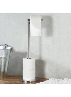 Buy Toilet Paper Holder Stand Bathroom Toilet Paper Storage for 4 Paper Rolls with Modern shiny base, Free Standing Toilet Paper Roll Holder,Stainless Steel in Saudi Arabia