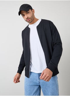 اشتري Zip Through Relaxed Bomber Jacket في السعودية