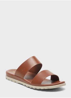 Buy Double Strap Flat Sandals in Saudi Arabia