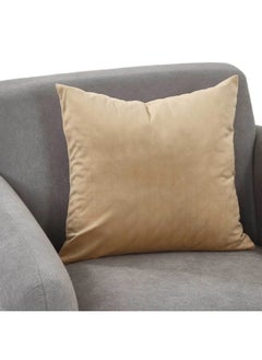 Buy Velvet Cushion Cover 45X45/Sand in UAE