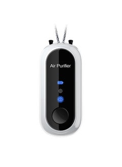 Buy Mini Portable Hanging Neck Anion Air Purifier Fast Air Purification High/Low Gear Adjustment Built-in Battery White(Chain) in UAE