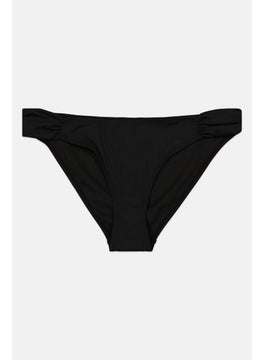 اشتري Women Textured Bikini Bottom, Black في الامارات