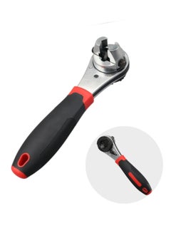 Buy Universal Adjustable Ratchet Wrench, Adjustable Socket Wrench for 6-22mm Screw, Hand Tool with Non-slip Handle in Saudi Arabia