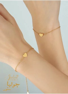 Buy Delicate Gold Tiny Heart Bracelet in Egypt