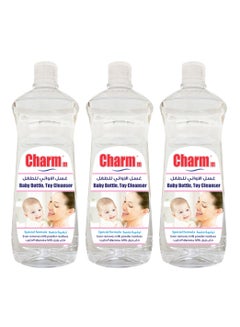 Buy Charmm Baby Bottle Toy Cleanser 750ml Pack of 3 in UAE