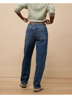 اشتري AE Stretch Super High-Waisted Baggy Straight Utility Jean في مصر