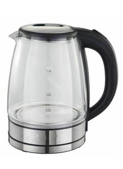 اشتري Electric Steam Tube Tea Kettle Capacity 2 Liters Black/Silver Model 222 في الامارات