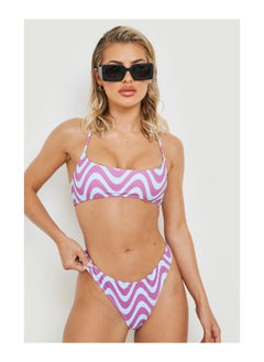 اشتري Wavy Print Hipster Bikini Brief في السعودية