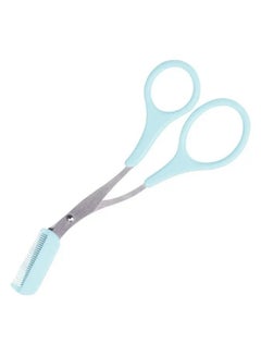 Buy Eyebrow Trimmer Scissor With Comb Hair Removal Grooming Shaping Stainless Steel Eyebrow Remover Makeup Too in UAE