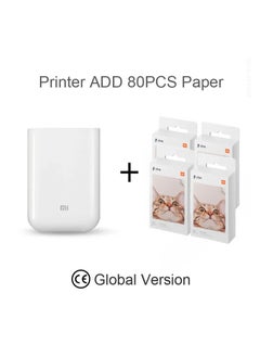 Buy Global Version Original Xiaomi Mini Photo Printer ZINK Inkless Technology Multifuncion AR Video Printing Bluetooth 5.0 Portable in UAE