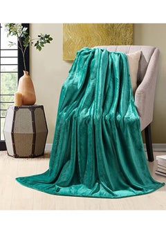 Buy Fleece Blanket Oversized Blanket 300GSM Soft Lightweight Plush Cozy Twin Extra Large Blankets for Bed Couch Couch Camping Travel. 220x240 cm in UAE