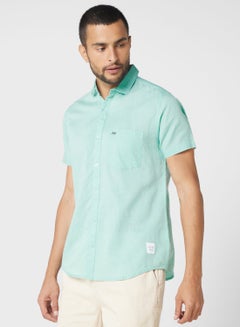 Buy Self Design Classic Slim Fit Opaque Casual Shirt in UAE