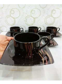 Buy 12-piece porcelain tea mug set in Egypt