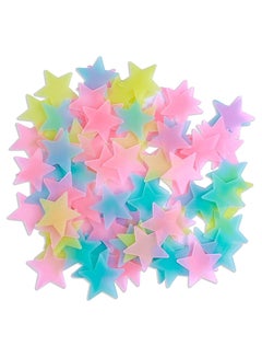 Buy 200Pcs 3D Stars Glow in the Dark wall stickers Luminous Star Stickers Bedroom Sofa Decorative PVC Stickers for Kids Room in Saudi Arabia