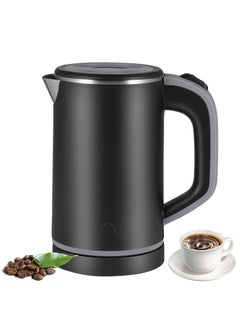 Buy Travel Kettle Lightweight Small,800ml Kettles Electric Stainless Steel Electric Kettles Fast Boil Quiet Electric Kettles for Business Trip, Travel (Black) in Saudi Arabia