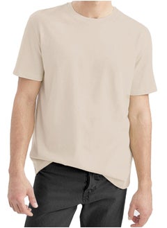 Buy Relaxed Fit T-shirt For Men – Cotton - Half Sleeves Crew Neck Tee in Egypt