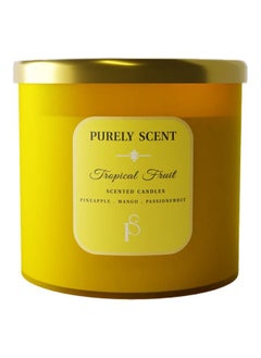 Buy Tropical Fruit Soy Wax Scented Candle, 100% Pure Soy Wax and Vegetable Wax, 92 Hours Burn Time, Fragrant Candles for Home, Office, Scented Candle for Aromatherapy, 14.1 Oz/400 Grams in UAE