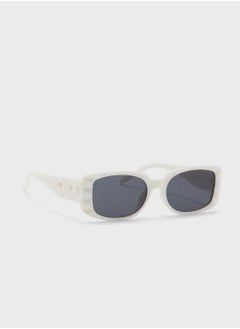 اشتري Textured Arm Rectangular Sunglasses في الامارات