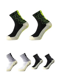 Buy 3 pairs of non-slip, sweat-absorbing and breathable football socks in UAE