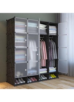 اشتري 16 Cubes Diy Shoes Wardrobe Storage Shoe Rack Shoe Tower Storage Cabinet Shoe Organizer Storage Organizer Modular Shoe Cabinet في الامارات