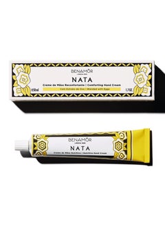 Buy Benamor Nata Nourishing Hand Cream Nata Nutritious Hand Cream with 99% Natural Ingredients Comforting Hand Moisturiser Gourmet Scent, Paraben Free 50ml in UAE