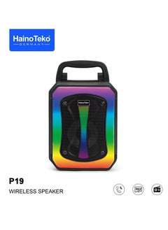 Buy Haino Teko Germany P19 Wireless Portable Bluetooth Speaker For Indoor and Outdoor in UAE