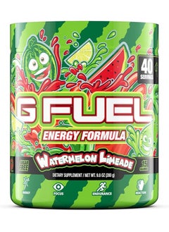 Buy G Fuel Watermelon Flavor Powder, Sugar Free, Concentrated Caffeine Supplement in Saudi Arabia