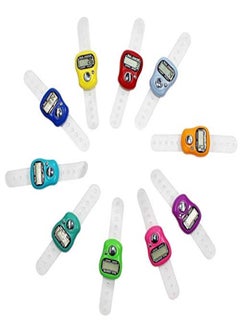 Buy 5 Digital Electronic Lcd Tasbih Finger Tally Counter Islamic Zikr Islam Muslim Hand Ring Counters Multi Color Mini Held Case Resettable Mechanical Manual Clicker Number Lap Tracker Random Counting in UAE