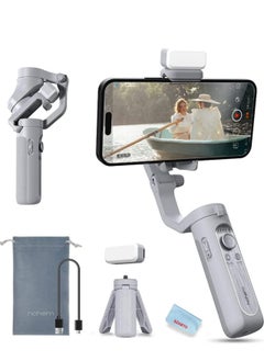 Buy Smartphone Gimbal iSteady XE Kit Gimbal Stabilizer for Smartphone 3-Axis Cell Phone Handheld Gimbal with Fill Light, Stabilizer for iPhone&Android Lightweight Youtuber Vlogging Live Stream in Saudi Arabia