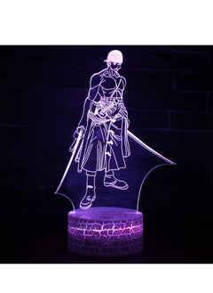 اشتري Monkey D.Luufy Team Night Light Manga Figure Luffy Sanji Zoro Joe Nami Usopp Chopper 3D LED Illusion Table Lamp Colors Changing Lampara Child Room Touch Lights Decor Fans Best Birthday Xmas Toys في الامارات